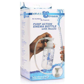 XR - Cleanstream Pump Action Enema Bottle with Nozzle (Clear) XR1022 CherryAffairs
