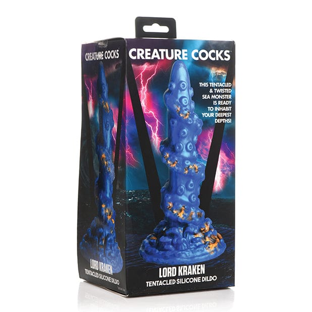 XR - Creature Cocks Lord Kraken Tentacled Silicone Dildo (Blue)    Non Realistic Dildo with suction cup (Non Vibration)
