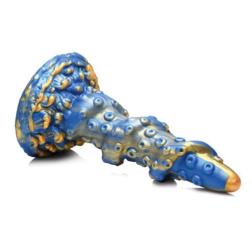 XR - Creature Cocks Lord Kraken Tentacled Silicone Dildo (Blue)    Non Realistic Dildo with suction cup (Non Vibration)