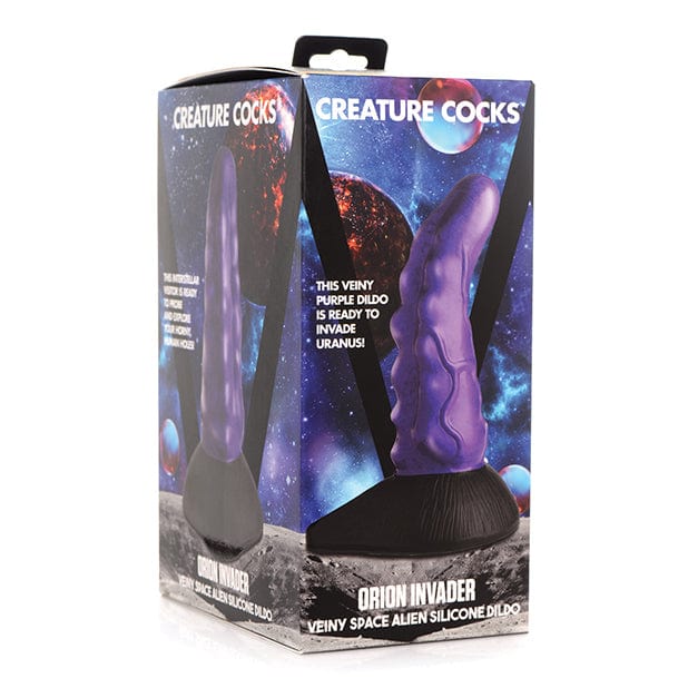 XR - Creature Cocks Orion Invader Veiny Space Alien Silicone Dildo (Purple/Black) XR1046 CherryAffairs