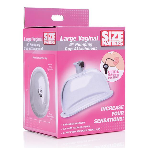 XR - Size Matters Vaginal 5" Pumping Cup Attachment Large (Clear) XR1037 CherryAffairs