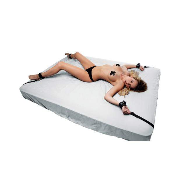XR - Strict BDSM Bed Restraint Kit (Black) XR1027 CherryAffairs