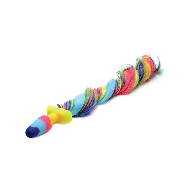 XR - Tailz Rainbow Unicorn Tail Anal Plug (Multi Colour) XR1063 CherryAffairs