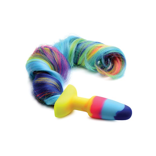 XR - Tailz Rainbow Unicorn Tail Anal Plug (Multi Colour) XR1063 CherryAffairs
