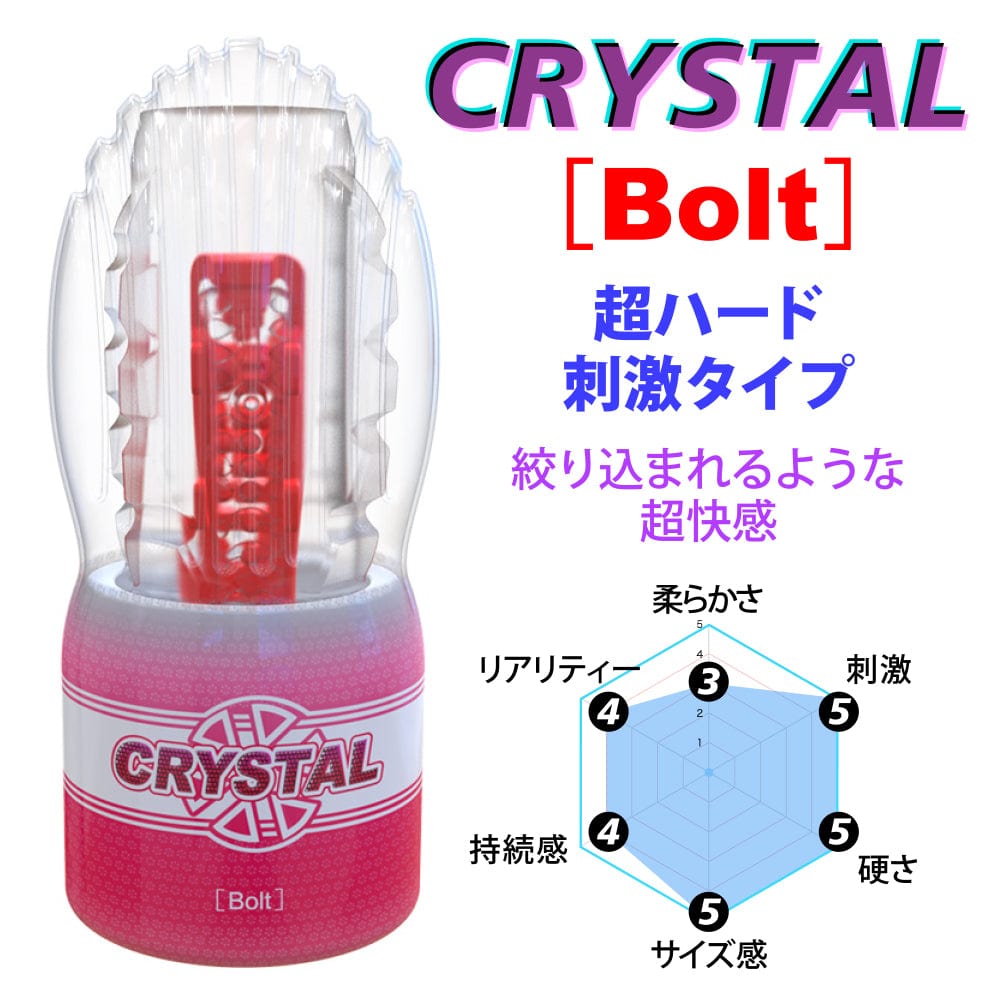 Youcups - Crystal Bolt Cup Masturbator Ultra Hard (Pink) OT1187 CherryAffairs