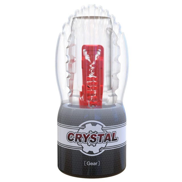 Youcups - Crystal Gear Cup Masturbator Hard (Black) OT1188 CherryAffairs