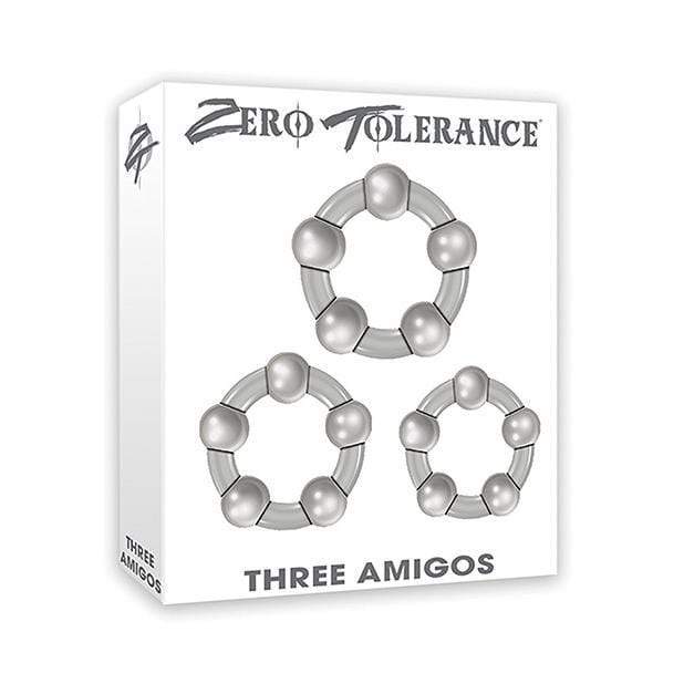 Zero Tolerance - Three Amigos Cock Rings (Clear) ZR1008 CherryAffairs