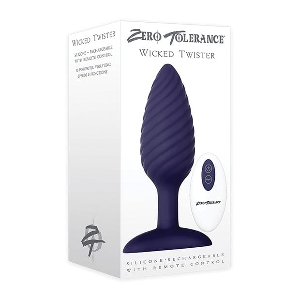 Zero Tolerance - Wicked Twister Remote Control Rechargeable Anal Plug (Purple) ZR1024 CherryAffairs