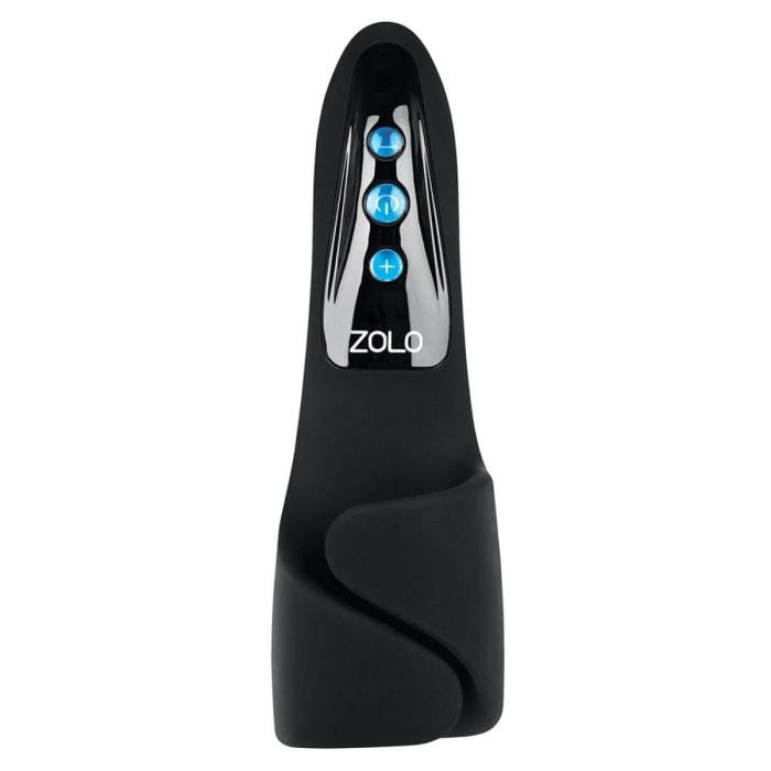 Zolo - Edgemaster Squeezable Vibrating Masturbator (Black) ZOL1012 CherryAffairs