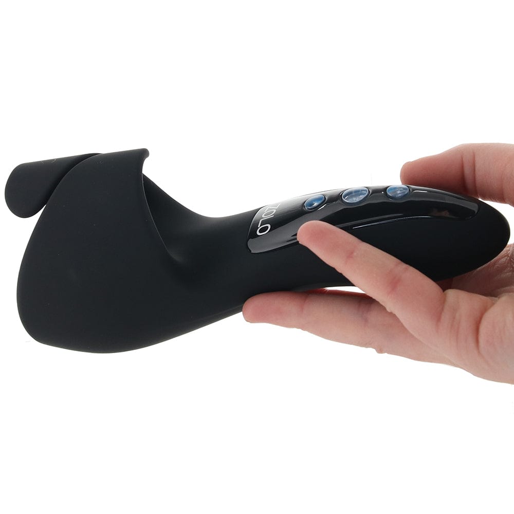 Zolo - Edgemaster Squeezable Vibrating Masturbator (Black) ZOL1012 CherryAffairs